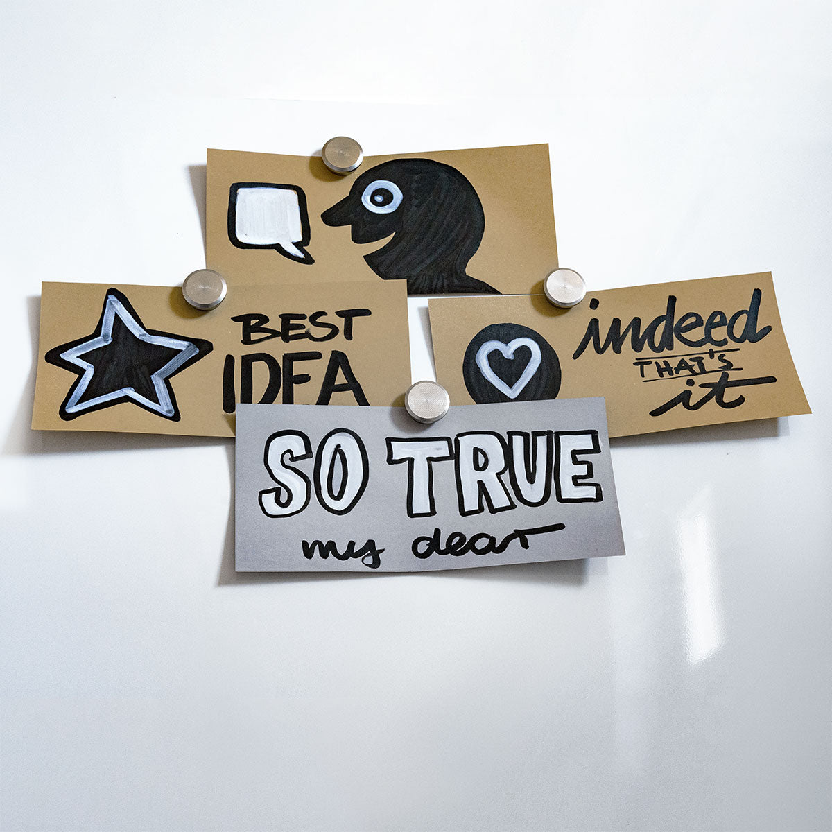 Neuland Rechteck-Karten exclusive edition, Pin-It, in gedeckten Farben sortiert