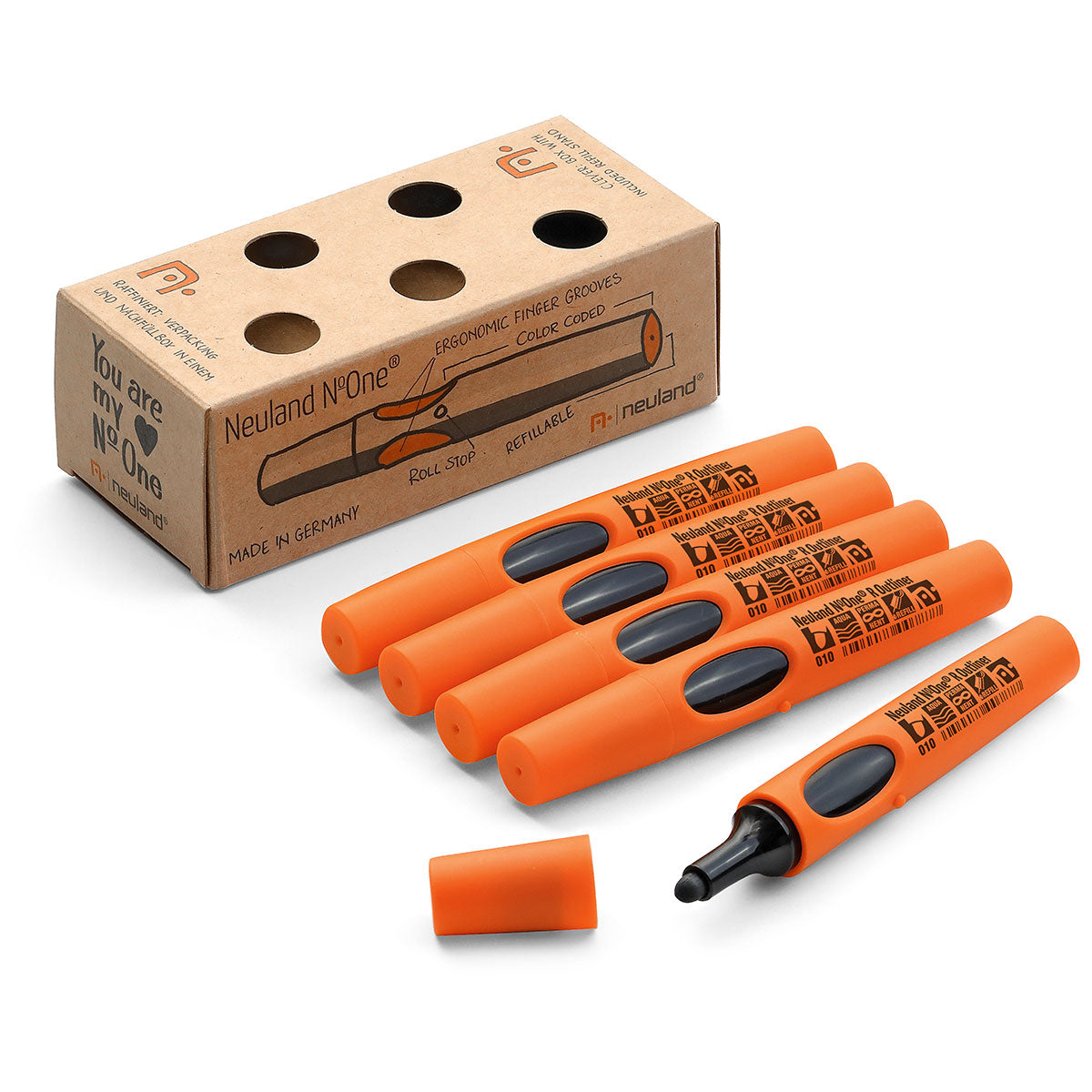 Neuland No.One® Outliner, Rundspitze 2-3 mm, 5er Set U5