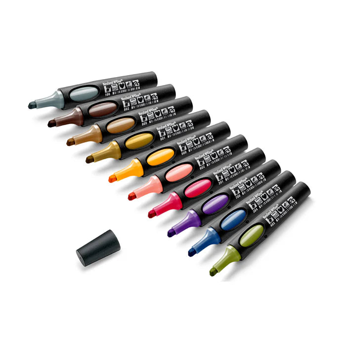 No.One® 10er Farb-Set mit Keilspitze 2-6 mm