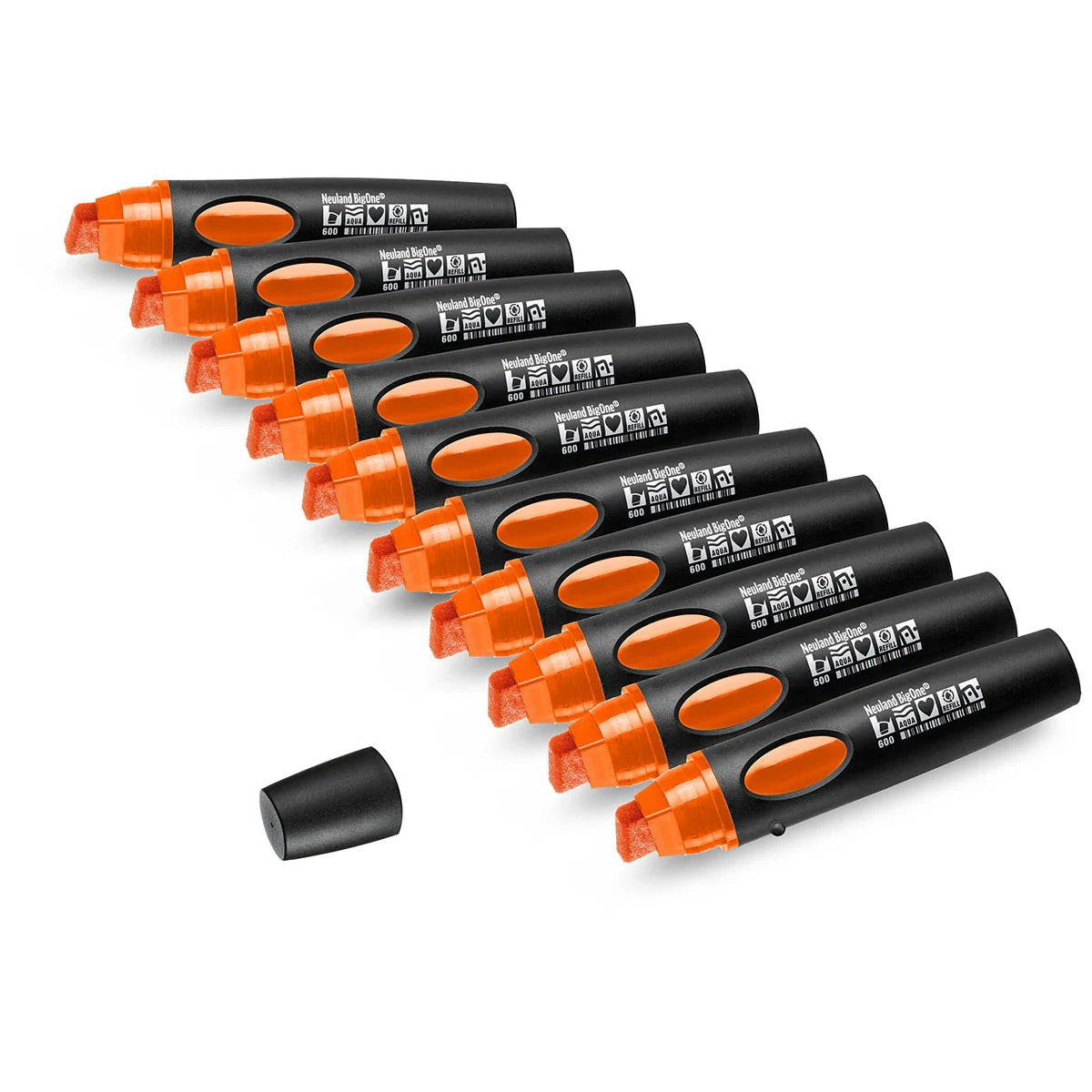 Moderationsmarker Neuland BigOne® mit Keilspitze – 10er Uni-Set