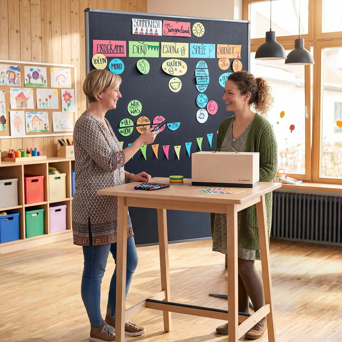 Neuland Holz-Moderationsbox Novario® mit Basic Füllung - Pin-It