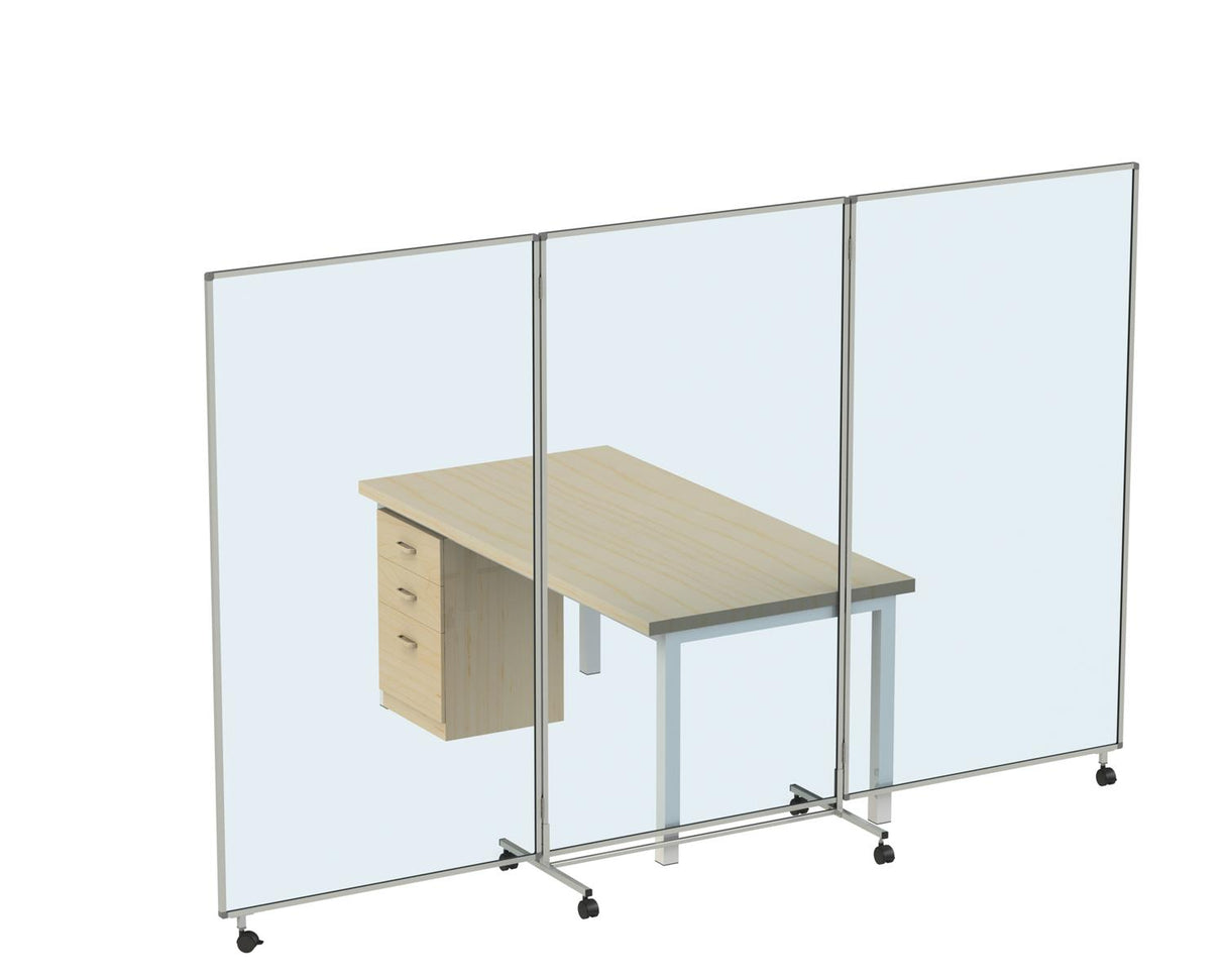 Carto Faltwand XL (Paravent) mobil, glasklar