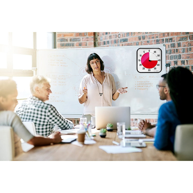 Time Timer® 12" Zoll Groß 30x30cm mit Dry Erase Card