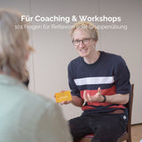 metaFox deep questions "Über uns" cards