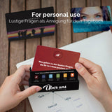 metaFox deep questions "Über uns" cards