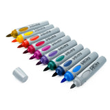 Moderationsmarker Neuland BigOne® Art, Pinselspitze 2-15 mm – 10er Farb-Set