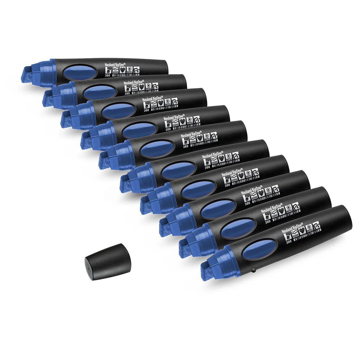 Moderationsmarker Neuland BigOne® mit Keilspitze – 10er Uni-Set
