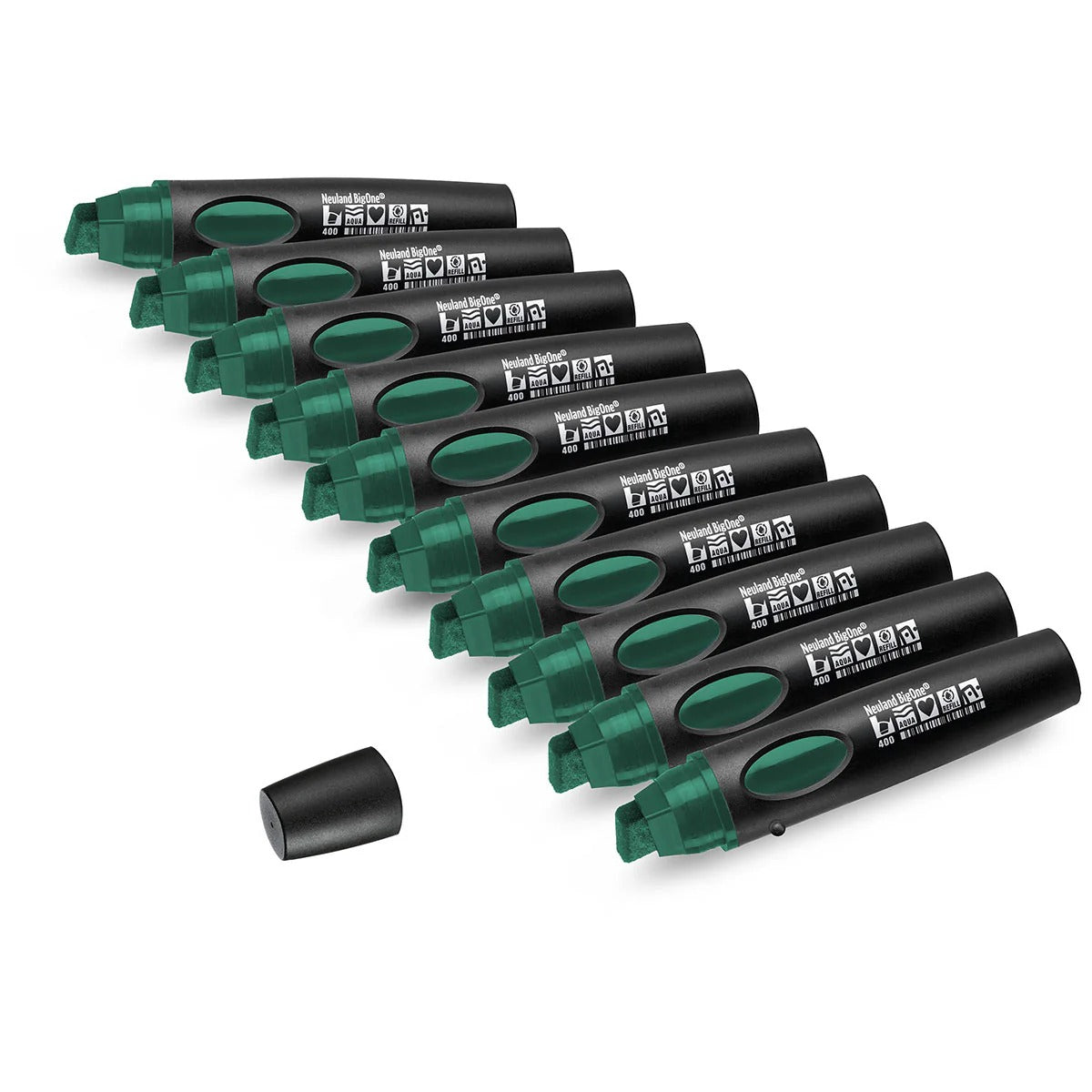 Moderationsmarker Neuland BigOne® mit Keilspitze – 10er Uni-Set