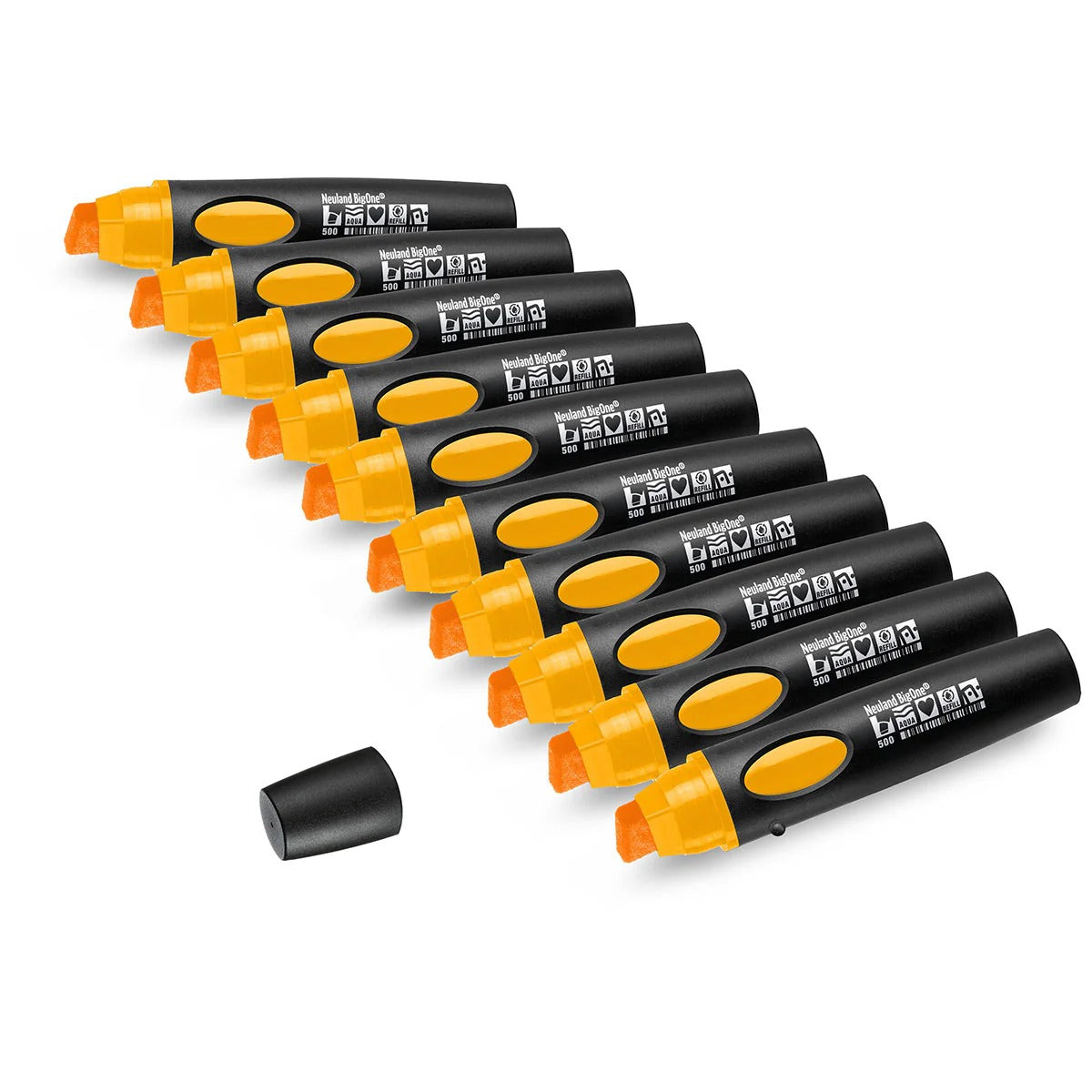 Moderationsmarker Neuland BigOne® mit Keilspitze – 10er Uni-Set