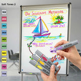 Moderationsmarker Neuland BigOne® Art, Pinselspitze 2-15 mm – 10er Farb-Set