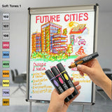 Moderationsmarker Neuland BigOne® 10er Farb-Set mit Keilspitze 6-12 mm