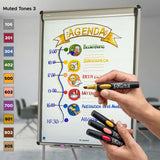 Moderationsmarker Neuland No.One® 10er Farb-Set mit Keilspitze 2-6 mm
