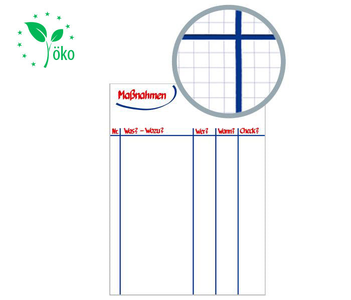 aufbewahrung flipchart rollen MODERATIO Flipchart Papier Maßnahmenplan (Recycling)