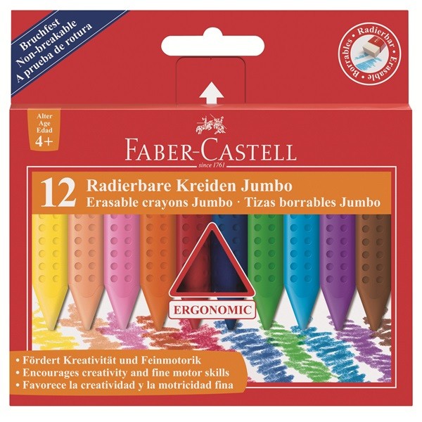 Faber-Castell radierbare Kreiden- 12er Set