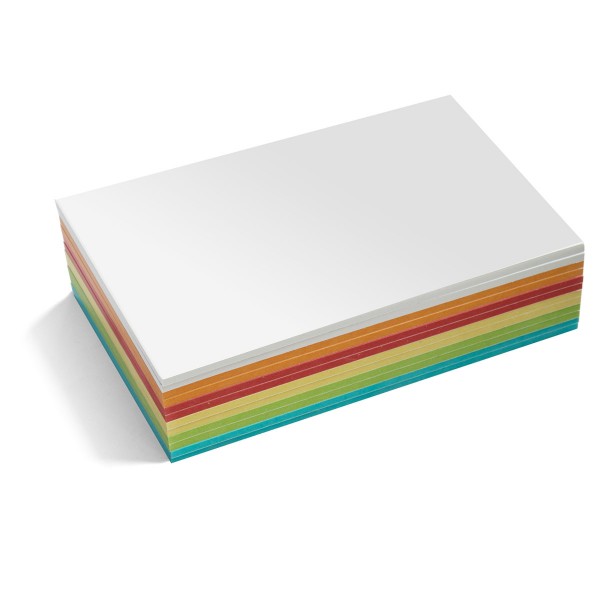 Neuland Maxi-Rechteck Karten, Stick-It, 300 Stück, farbig sortiert