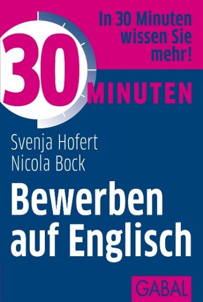 30 Minuten Bewerben auf Englisch